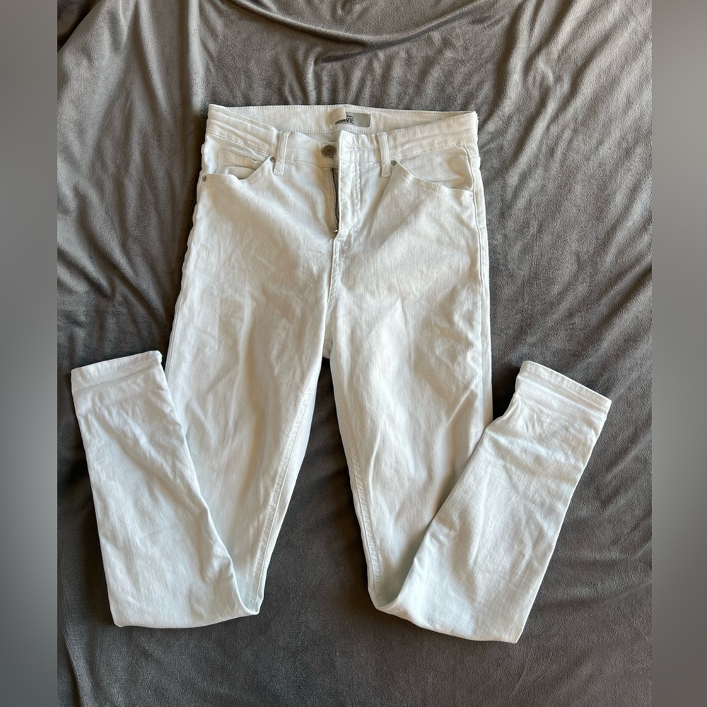 Top shop super stretchy white jeans